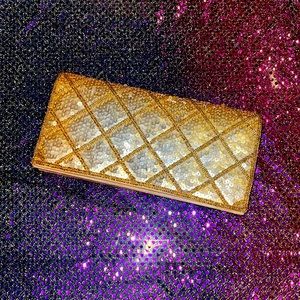 Gold Sequin Clutch For Sale!!